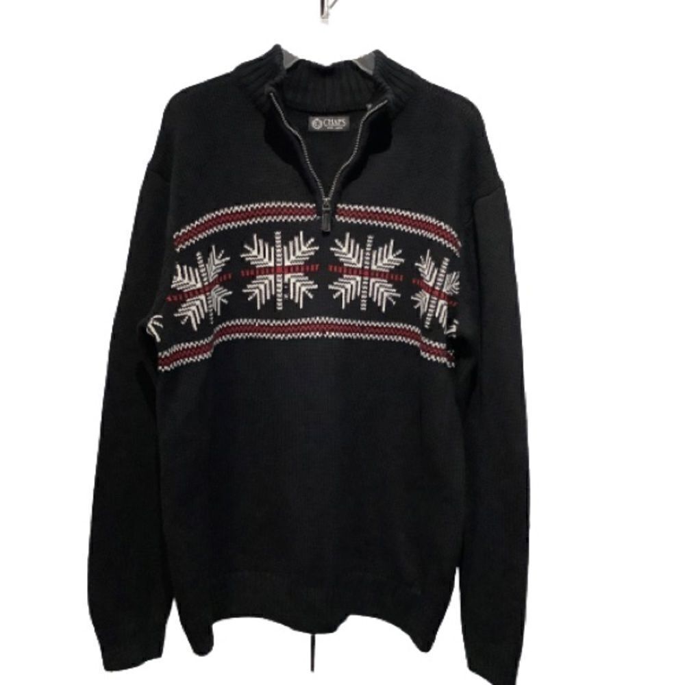CHAPS COTTON PULLOVER SWEATER‎